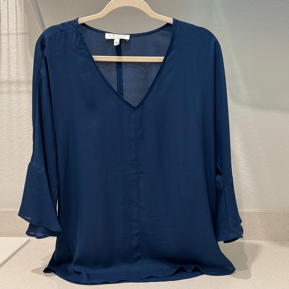 Chaus Navy Blue Women's Blouse